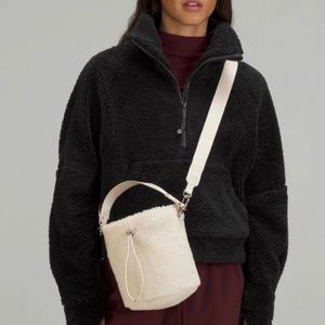 Lululemon Cross body fleece bucket bag